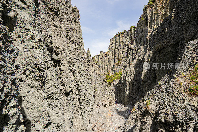 帕利瑟湾附近的Putangirua Pinnacles，南维拉帕，新西兰。